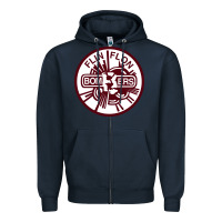Navy the-flin-flon-bombers-pen Zipper Hoodie - linhVisuals