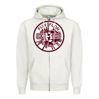 Oatmeal Heather the-flin-flon-bombers-pen Zipper Hoodie - linhVisuals