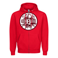 Red the-flin-flon-bombers-pen Zipper Hoodie - linhVisuals