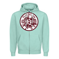 Seafoam the-flin-flon-bombers-pen Zipper Hoodie - linhVisuals