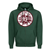 Sports Green the-flin-flon-bombers-pen Zipper Hoodie - linhVisuals