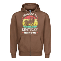 Chestnut someone in kentucky loves me t  shirt someone in kentucky loves me fun Zipper Hoodie - linhVisuals