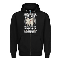 Black great pyrenees stalker great pyrenees gifts great pyrenees t shirt Zipper Hoodie - linhVisuals