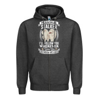 Charcoal Heather great pyrenees stalker great pyrenees gifts great pyrenees t shirt Zipper Hoodie - linhVisuals