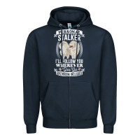 Navy great pyrenees stalker great pyrenees gifts great pyrenees t shirt Zipper Hoodie - linhVisuals