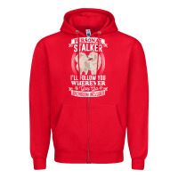 Red great pyrenees stalker great pyrenees gifts great pyrenees t shirt Zipper Hoodie - linhVisuals