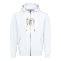 White great pyrenees stalker great pyrenees gifts great pyrenees t shirt Zipper Hoodie - linhVisuals