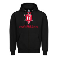 The-dubuque-fighting-saints-pen Zipper Hoodie | Teevron