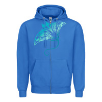 True Royal hawaii tribal manta ray hawaiian shirt shark lover t shirt Zipper Hoodie - linhVisuals