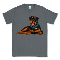 Charcoal Heather rottweiler Classic Tee - Artiststas