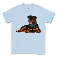 Dusty Blue rottweiler Classic Tee - Artiststas