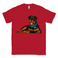 Red rottweiler Classic Tee - Artiststas