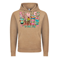 Vintage Coffee Summer Vibes Vintage Hoodie - CowhideDigitalArt