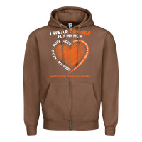 Chestnut i wear orange for my mom ms multiple sclerosis awareness t shirt Zipper Hoodie - linhVisuals