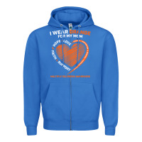 True Royal i wear orange for my mom ms multiple sclerosis awareness t shirt Zipper Hoodie - linhVisuals