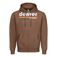 Chestnut denver colorado vintage 70's 80's retro style men women t shirt Zipper Hoodie - linhVisuals