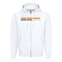 White denver colorado vintage 70's 80's retro style men women t shirt Zipper Hoodie - linhVisuals