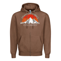 Chestnut retro vintage steamboat springs colorado distressed t shirt Zipper Hoodie - linhVisuals