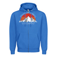 True Royal retro vintage steamboat springs colorado distressed t shirt Zipper Hoodie - linhVisuals
