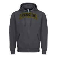 Smoke army ranger tab subdued infantry grunt pullover hoodie Zipper Hoodie - linhVisuals