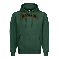 Sports Green army ranger tab subdued infantry grunt pullover hoodie Zipper Hoodie - linhVisuals