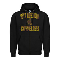 Black kids wyoming cowboys apparel gameday arch over cowboys t shirt Zipper Hoodie - linhVisuals