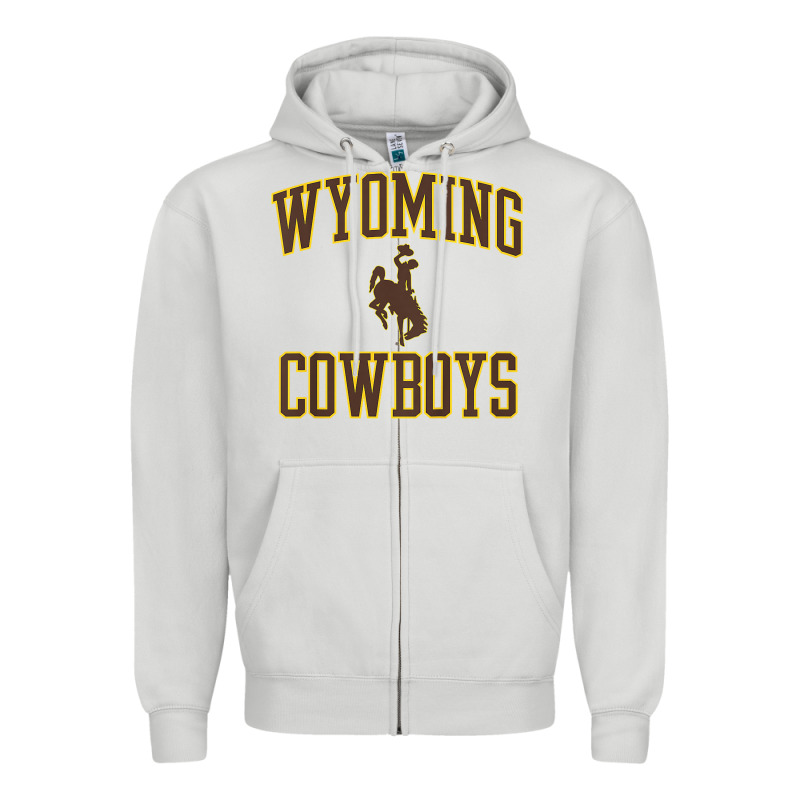 Kids Wyoming Cowboys Apparel Gameday Arch Over Cowboys T Shirt Zipper Hoodie by linhVisuals | Teevron