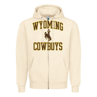 Sandshell kids wyoming cowboys apparel gameday arch over cowboys t shirt Zipper Hoodie - linhVisuals