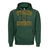 Sports Green kids wyoming cowboys apparel gameday arch over cowboys t shirt Zipper Hoodie - linhVisuals