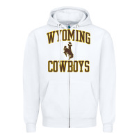 White kids wyoming cowboys apparel gameday arch over cowboys t shirt Zipper Hoodie - linhVisuals