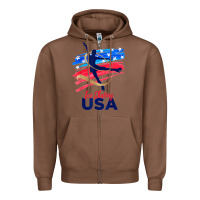 Chestnut ice skating dance support the team tshirt usa flag t shirt Zipper Hoodie - linhVisuals