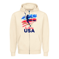 Sandshell ice skating dance support the team tshirt usa flag t shirt Zipper Hoodie - linhVisuals
