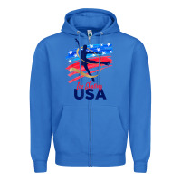True Royal ice skating dance support the team tshirt usa flag t shirt Zipper Hoodie - linhVisuals