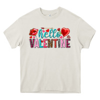 Cream Hello Valentine Heavy Core Tee - HowdyJamesFarm