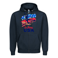 Navy ice skating dance support the team tshirt usa flag t shirt Zipper Hoodie - linhVisuals