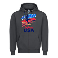 Smoke ice skating dance support the team tshirt usa flag t shirt Zipper Hoodie - linhVisuals