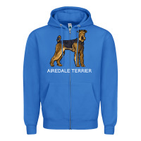 True Royal airedale terrier crazy dog lover sweatshirt Zipper Hoodie - linhVisuals