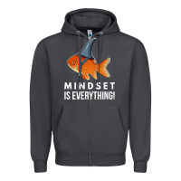 Smoke mindset motivational quote cute goldfish shark fish t shirt Zipper Hoodie - linhVisuals