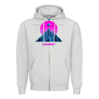 Dove Grey pink sun   official gunship t shirt Zipper Hoodie - linhVisuals