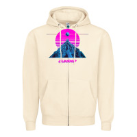 Sandshell pink sun   official gunship t shirt Zipper Hoodie - linhVisuals