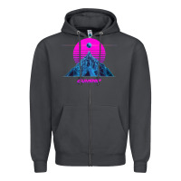 Smoke pink sun   official gunship t shirt Zipper Hoodie - linhVisuals