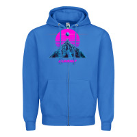 True Royal pink sun   official gunship t shirt Zipper Hoodie - linhVisuals