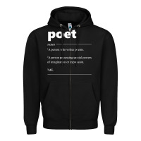Black poet definition funny for poet drama poetry poems t shirt Zipper Hoodie - linhVisuals