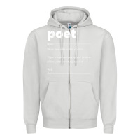 Dove Grey poet definition funny for poet drama poetry poems t shirt Zipper Hoodie - linhVisuals