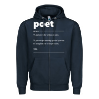 Navy poet definition funny for poet drama poetry poems t shirt Zipper Hoodie - linhVisuals