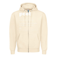 Sandshell poet definition funny for poet drama poetry poems t shirt Zipper Hoodie - linhVisuals