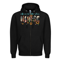 Black nurse coffee scrubs rubber gloves Zipper Hoodie - JahusDesignShop