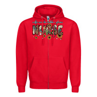 Red nurse coffee scrubs rubber gloves Zipper Hoodie - JahusDesignShop