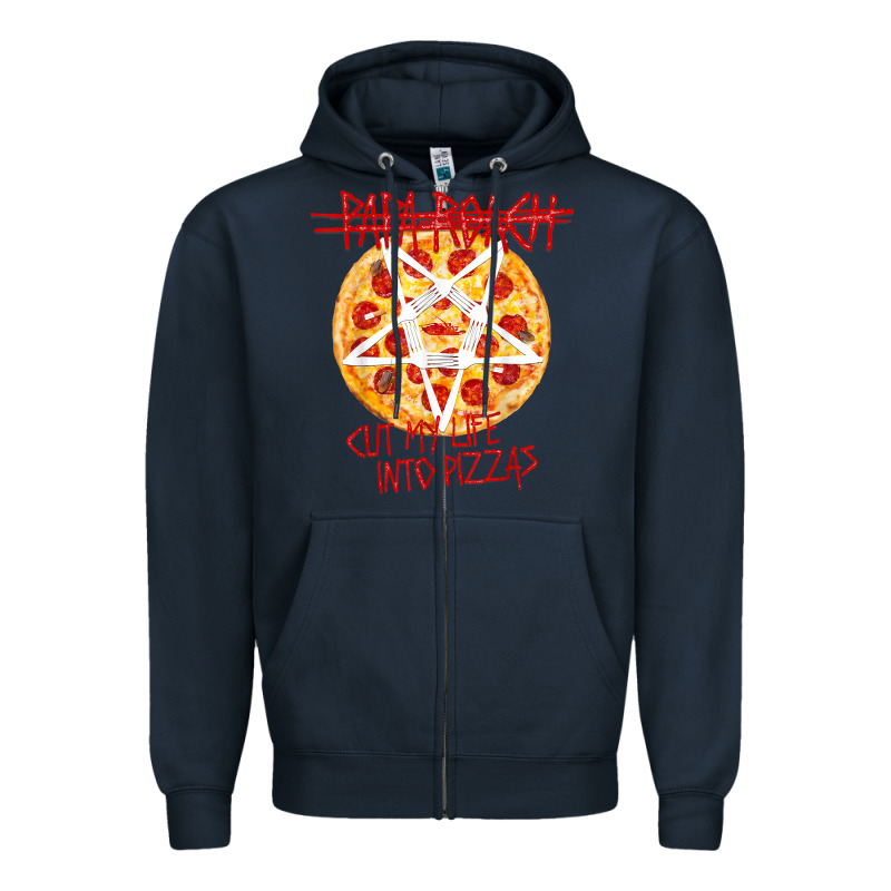 Papa Roach   Official Merchandise  Cut My Life Into Pizzas T Shirt Zipper Hoodie by linhVisuals | Teevron