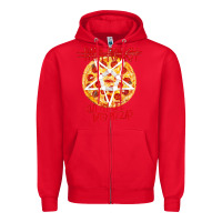 Red papa roach   official merchandise  cut my life into pizzas t shirt Zipper Hoodie - linhVisuals